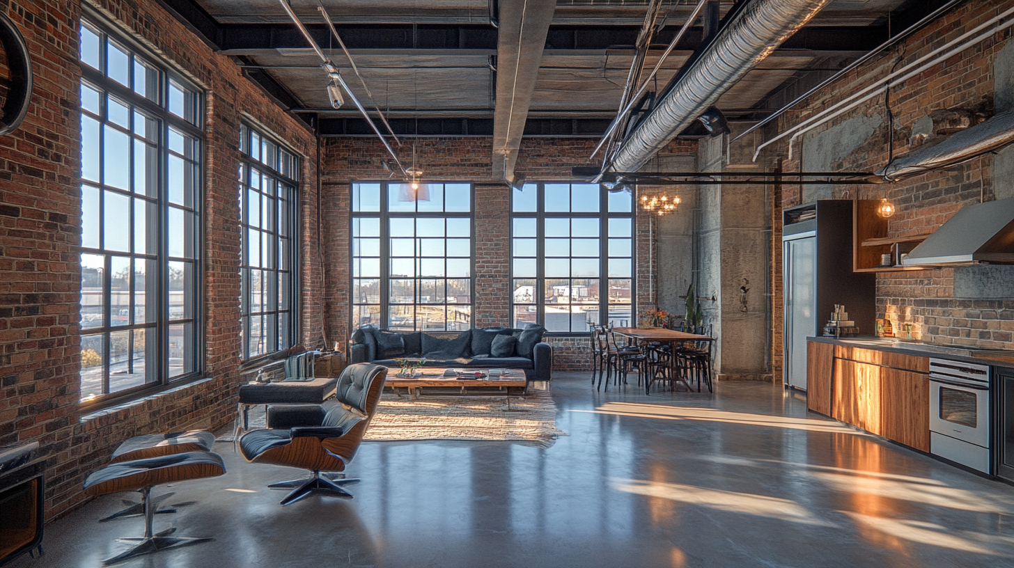Estilo loft: Espacios abiertos y elementos industriales