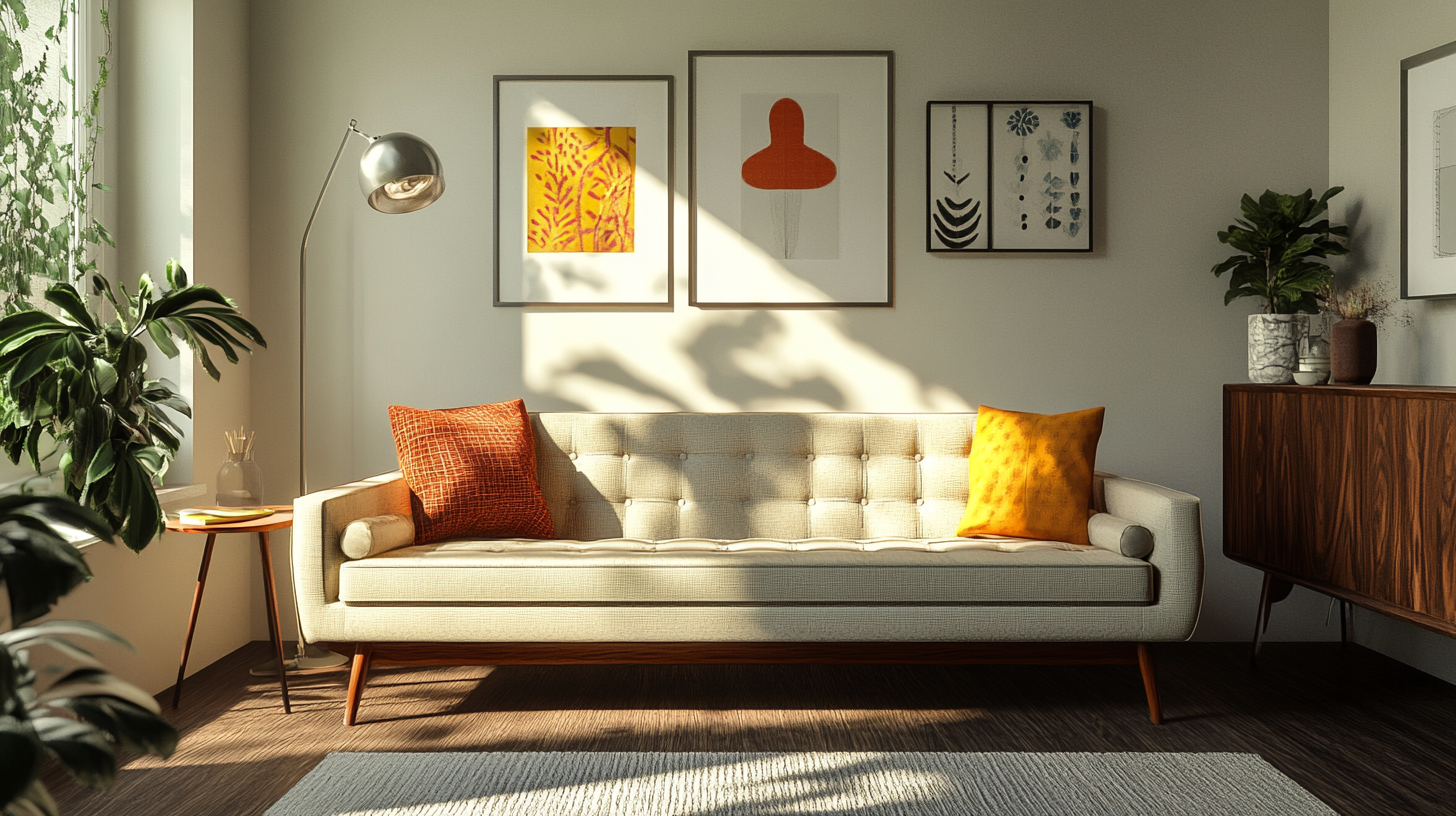 Retro-Elemente im Wohnzimmer: Moderne Gestaltung trifft auf ...