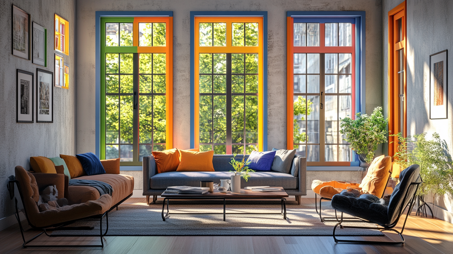 Colored window frames: Subtle accents for more individuality